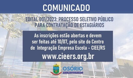 legislativo-osoriense-divulga-edital-de-processo-seletivo-publico-para-contratacao-de-estagiarios